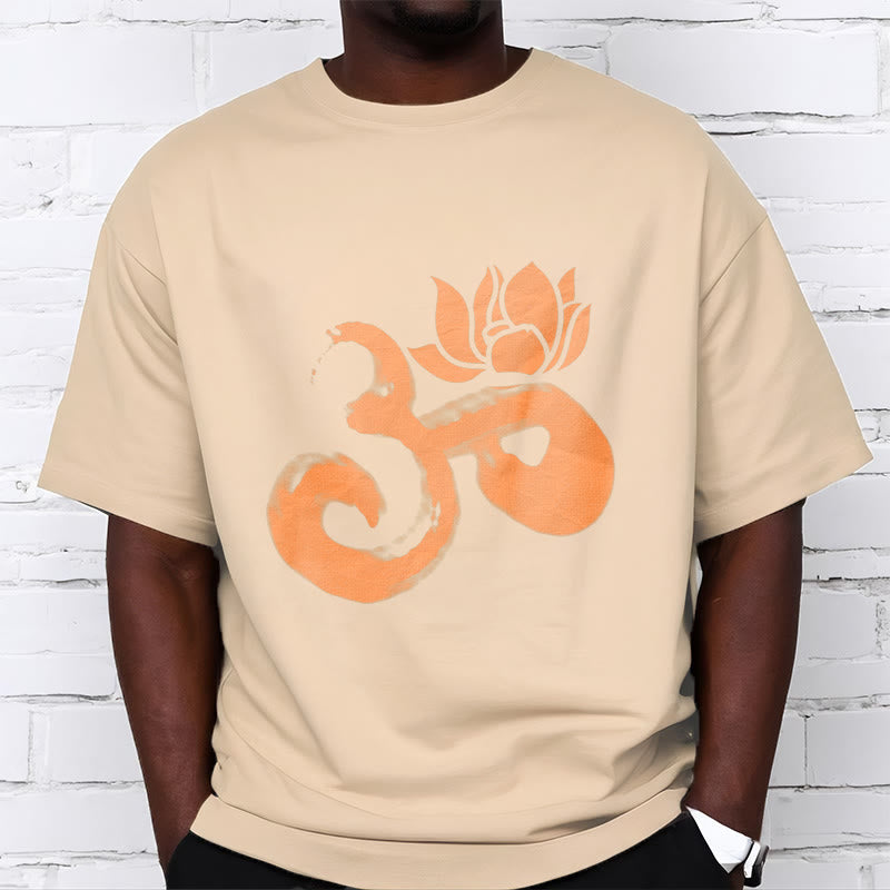 Nimara Ritual OM Lotus Flower Cotton Tee T-shirt