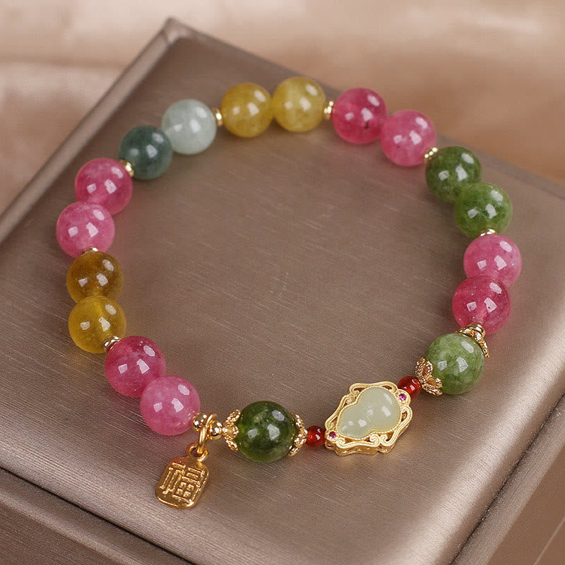 Nimara Ritual Tourmaline Fu Character Love Bracelet