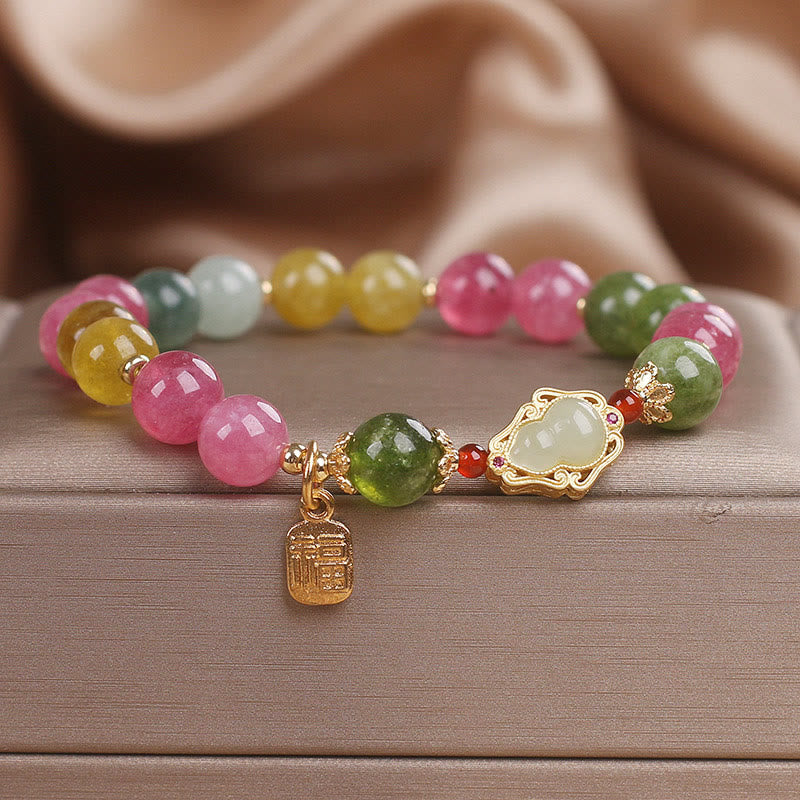 Nimara Ritual Tourmaline Fu Character Love Bracelet