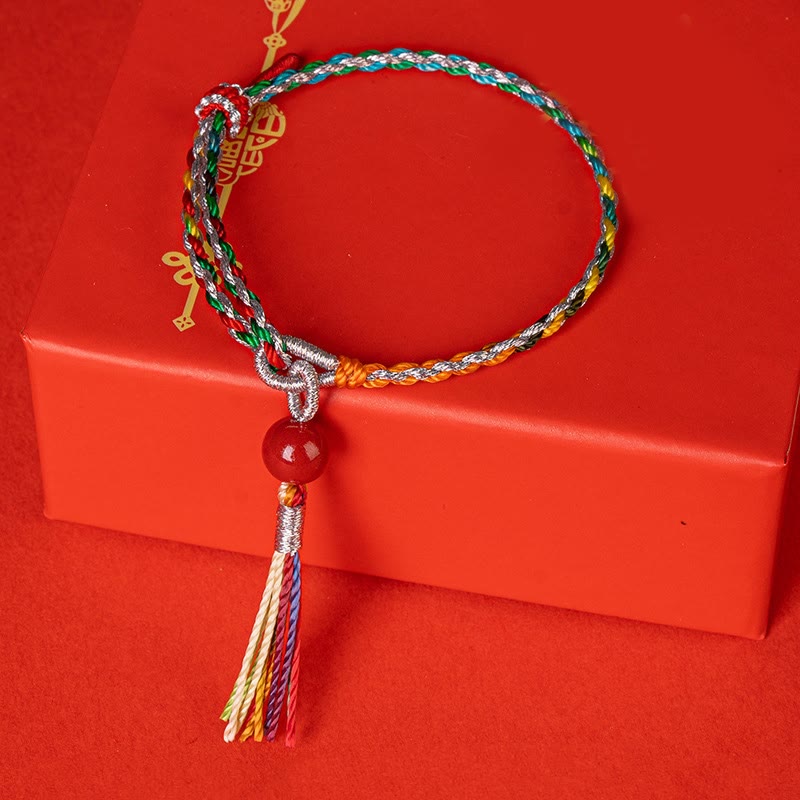 Nimara Ritual Colorful String Cinnabar Concentration Bracelet