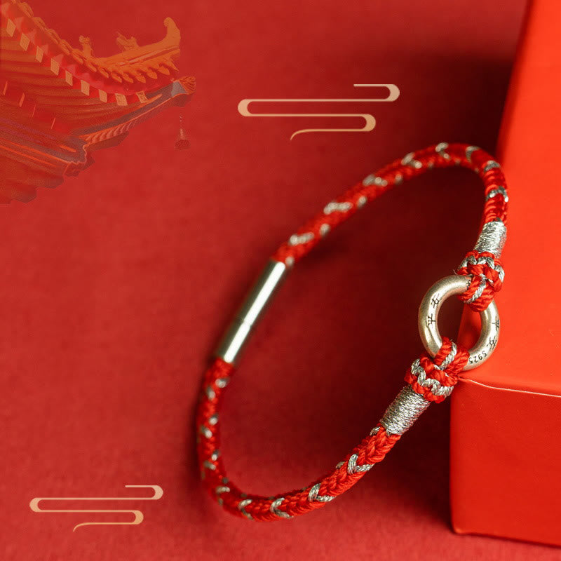 Nimara Ritual Red String 925 Sterling Silver Safe Luck Bracelet