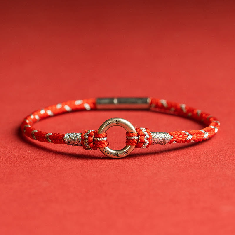 Nimara Ritual Red String 925 Sterling Silver Safe Luck Bracelet