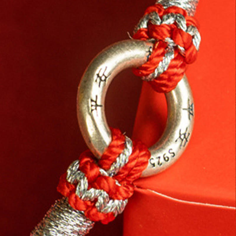 Nimara Ritual Red String 925 Sterling Silver Safe Luck Bracelet