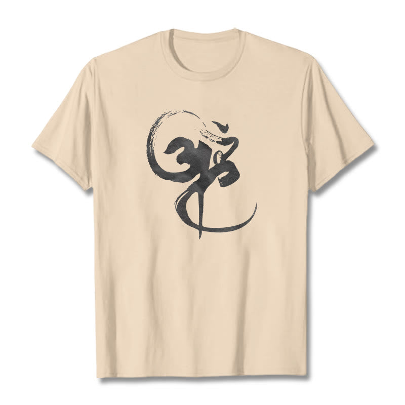Nimara Ritual Om Design Cotton Tee T-shirt