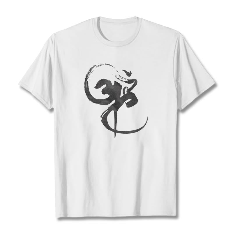 Nimara Ritual Om Design Cotton Tee T-shirt