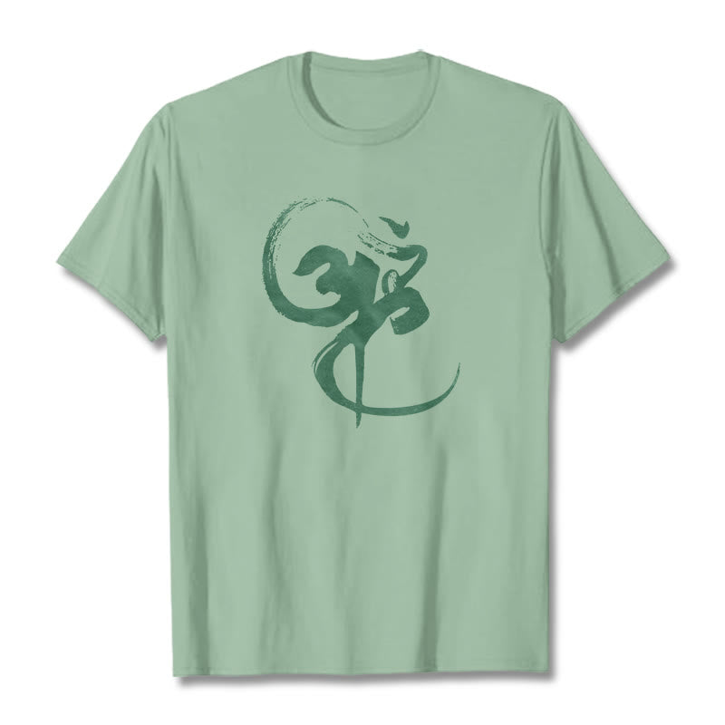 Nimara Ritual Om Design Cotton Tee T-shirt