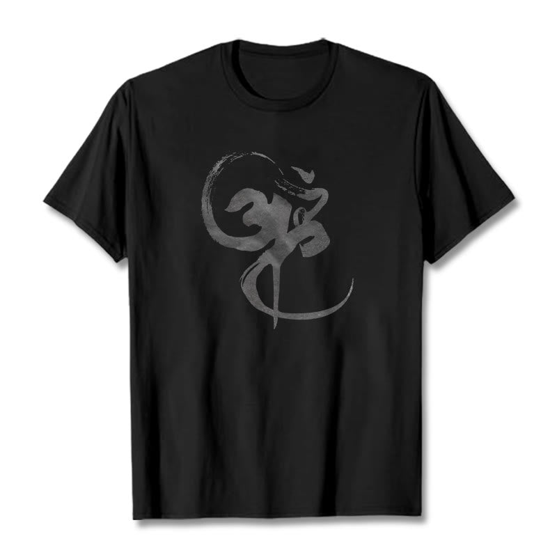 Nimara Ritual Om Design Cotton Tee T-shirt