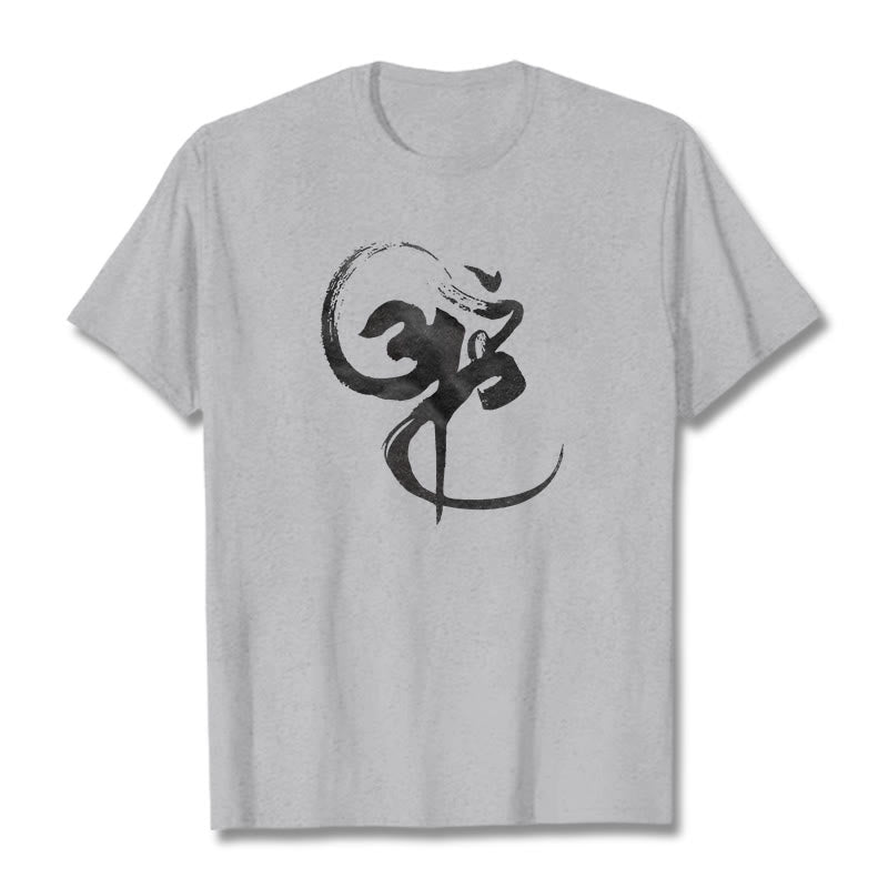 Nimara Ritual Om Design Cotton Tee T-shirt