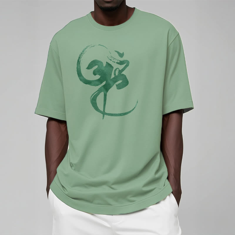 Nimara Ritual Om Design Cotton Tee T-shirt