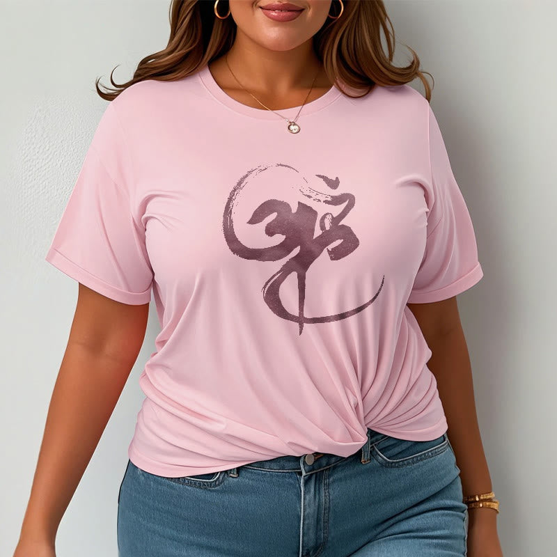 Nimara Ritual Om Design Cotton Tee T-shirt