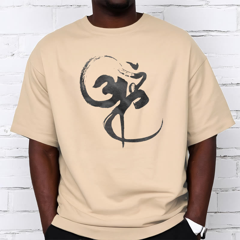 Nimara Ritual Om Design Cotton Tee T-shirt