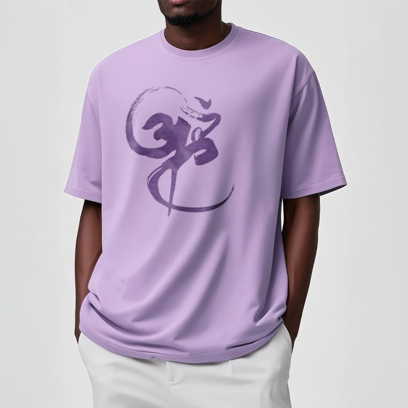 Nimara Ritual Om Design Cotton Tee T-shirt