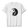 Nimara Ritual Yin Yang Tai Chi Pattern Cotton Tee T-shirt