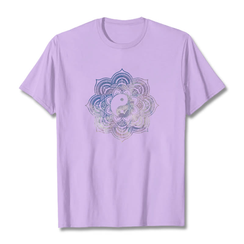 Nimara Ritual Mandala Yin Yang Cotton Tee T-shirt