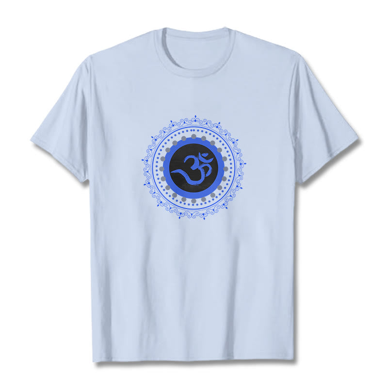 Nimara Ritual Om Mandala Pattern Cotton Tee T-shirt