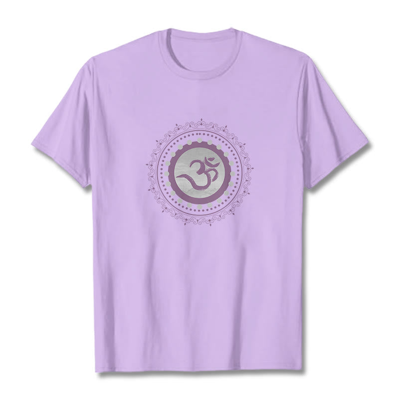 Nimara Ritual Om Mandala Pattern Cotton Tee T-shirt