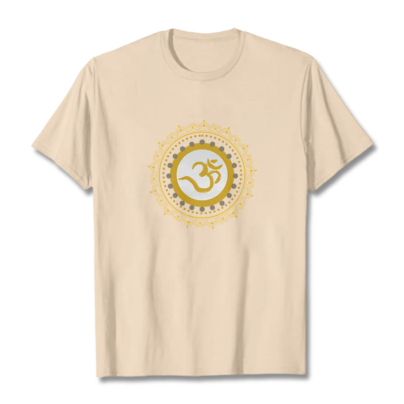 Nimara Ritual Om Mandala Pattern Cotton Tee T-shirt