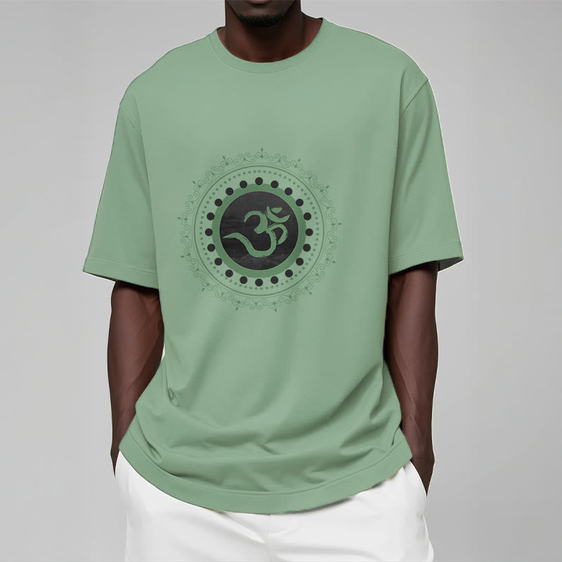 Nimara Ritual Om Mandala Pattern Cotton Tee T-shirt