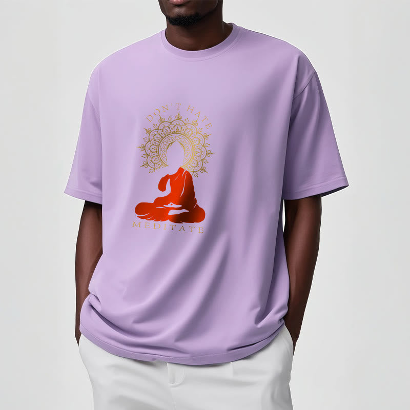Nimara Ritual DON'T HATE MEDITATE Cotton Tee T-shirt