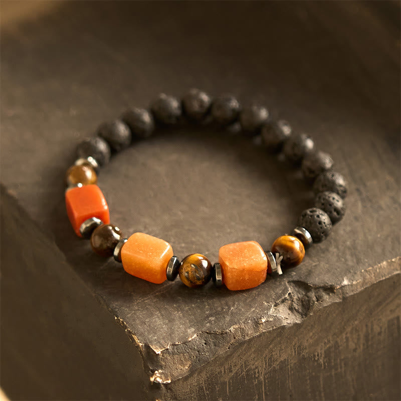 Nimara Ritual Various Crystals Lava Rock Calm Bracelet
