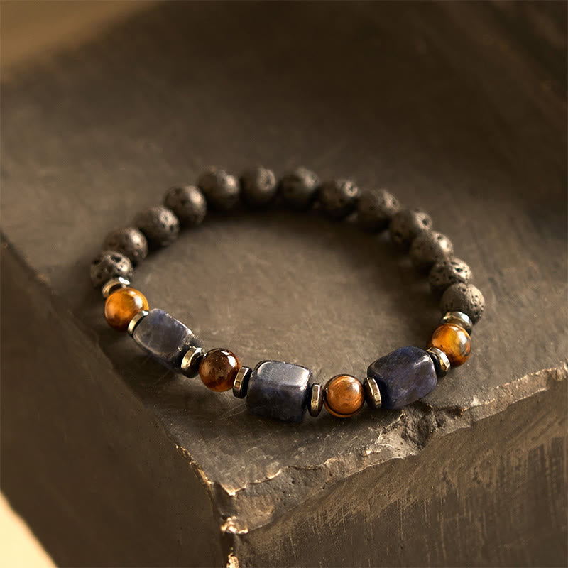 Nimara Ritual Various Crystals Lava Rock Calm Bracelet