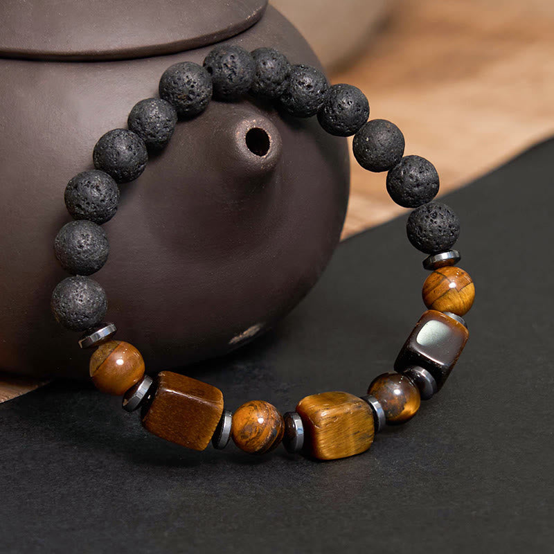 Nimara Ritual Various Crystals Lava Rock Calm Bracelet