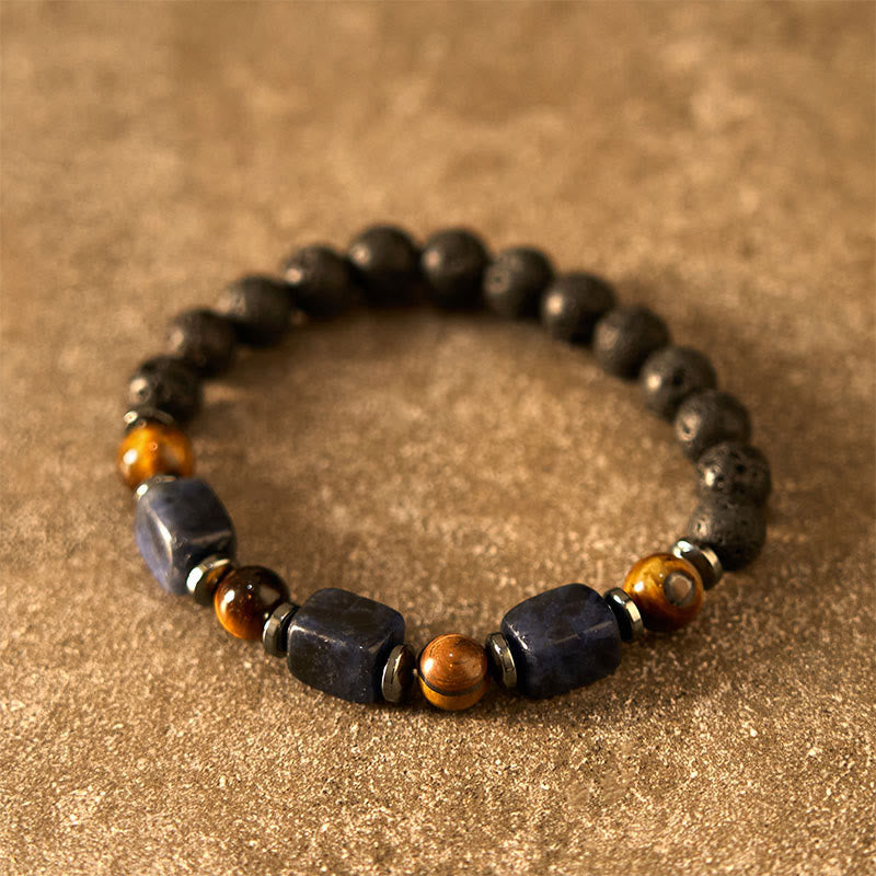 Nimara Ritual Various Crystals Lava Rock Calm Bracelet