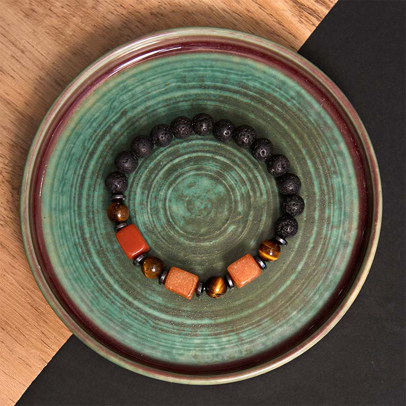 Nimara Ritual Various Crystals Lava Rock Calm Bracelet