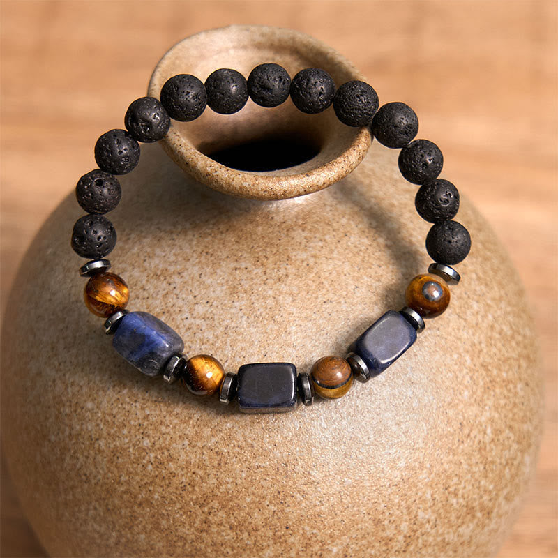 Nimara Ritual Various Crystals Lava Rock Calm Bracelet