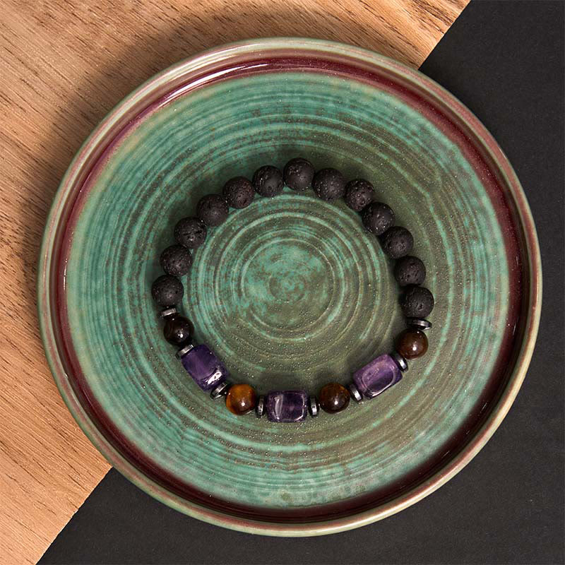 Nimara Ritual Various Crystals Lava Rock Calm Bracelet