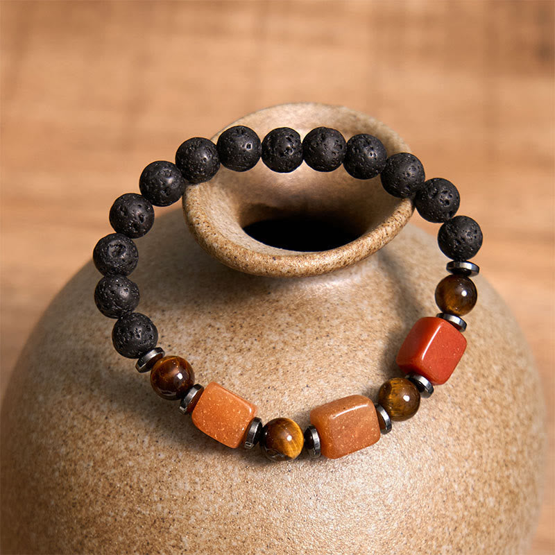 Nimara Ritual Various Crystals Lava Rock Calm Bracelet
