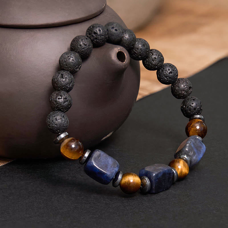 Nimara Ritual Various Crystals Lava Rock Calm Bracelet
