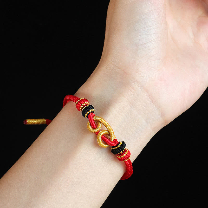 Nimara Ritual Handmade Ingot Pattern Braided String Protection Bracelet
