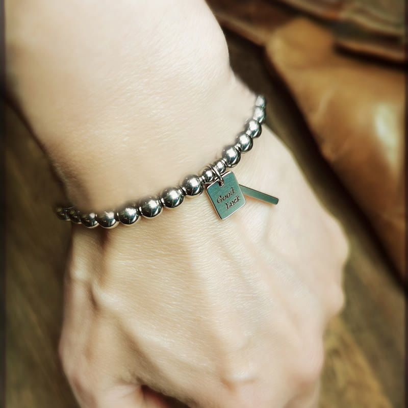 Nimara Ritual Titanium Steel Good Luck Balance Bracelet