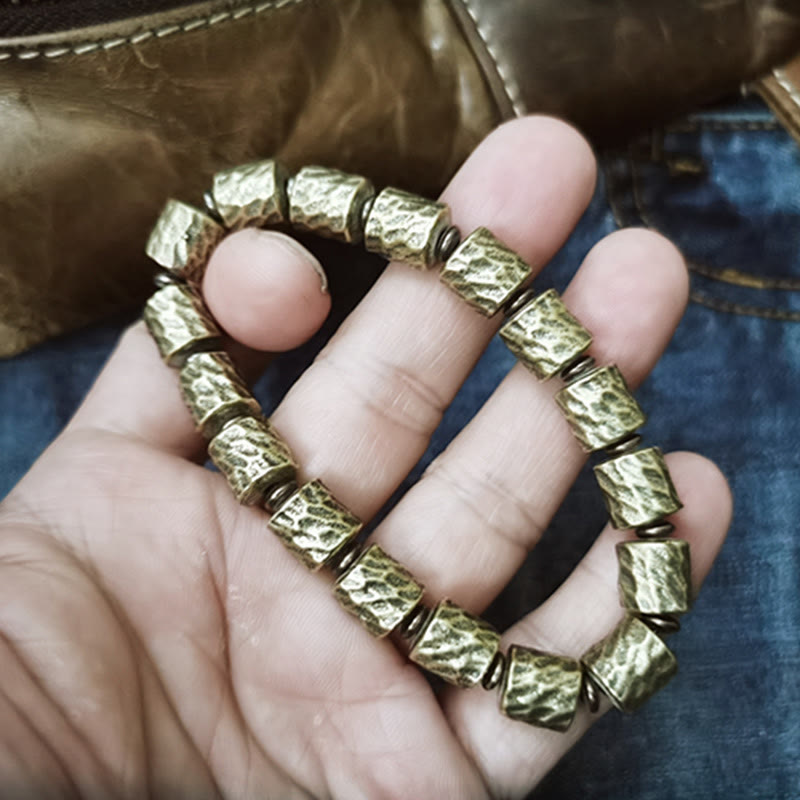 Nimara Ritual Copper Meteorite Crater Pattern Luck Bracelet