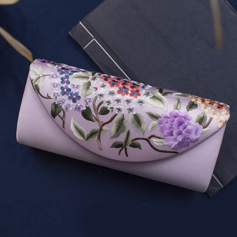 Nimara Ritual Hydrangea Su Embroidery Wedding Shopping Wallet Purse Handbag Crossbody Bag