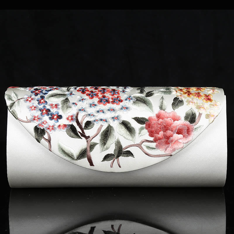 Nimara Ritual Hydrangea Su Embroidery Wedding Shopping Wallet Purse Handbag Crossbody Bag