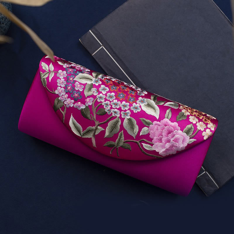 Nimara Ritual Hydrangea Su Embroidery Wedding Shopping Wallet Purse Handbag Crossbody Bag