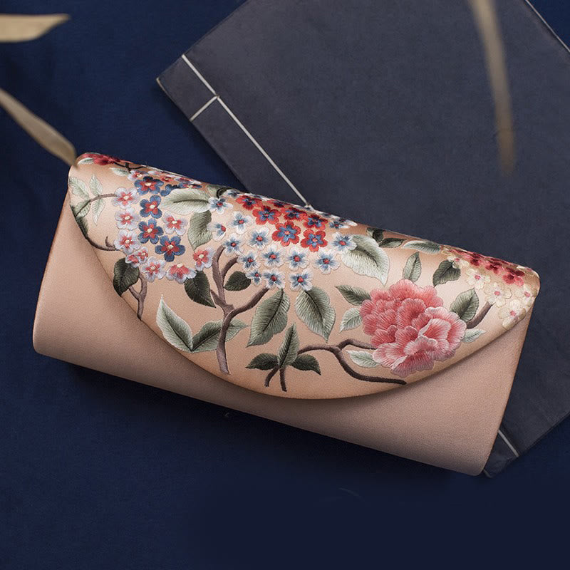 Nimara Ritual Hydrangea Su Embroidery Wedding Shopping Wallet Purse Handbag Crossbody Bag