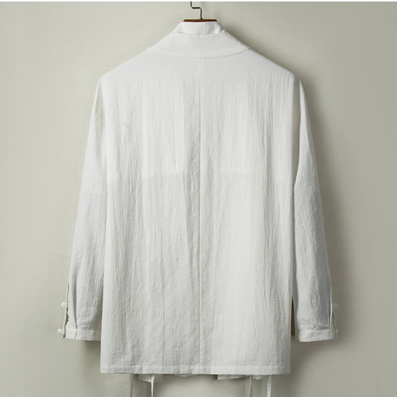 Nimara Ritual Fall Chinese Hanfu Cotton Linen Men Jacket Clothing