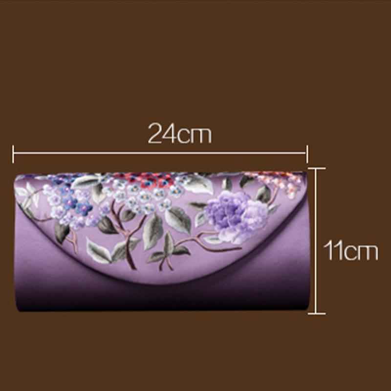 Nimara Ritual Hydrangea Su Embroidery Wedding Shopping Wallet Purse Handbag Crossbody Bag