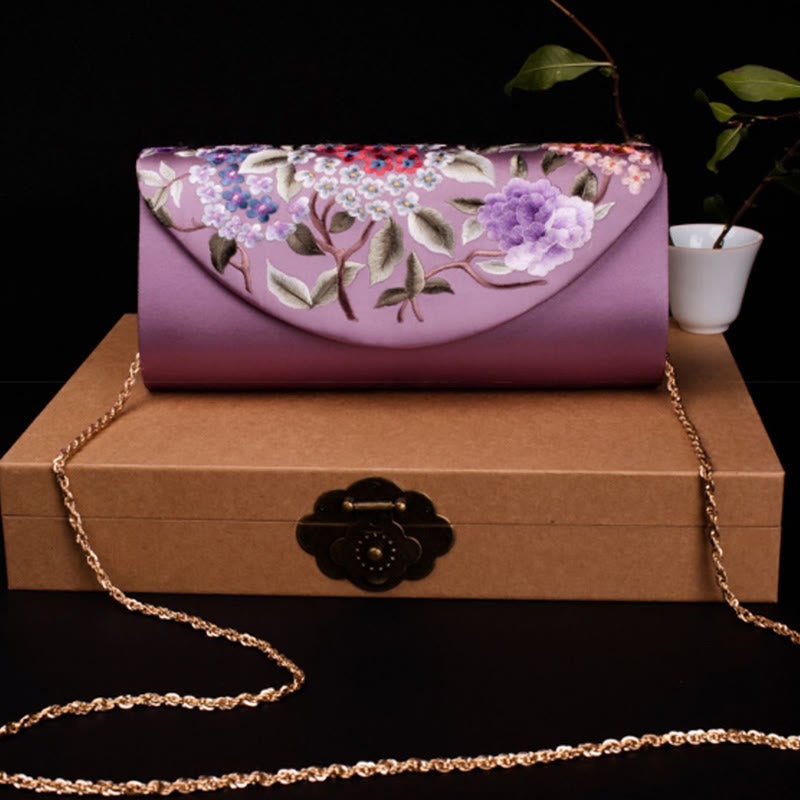 Nimara Ritual Hydrangea Su Embroidery Wedding Shopping Wallet Purse Handbag Crossbody Bag