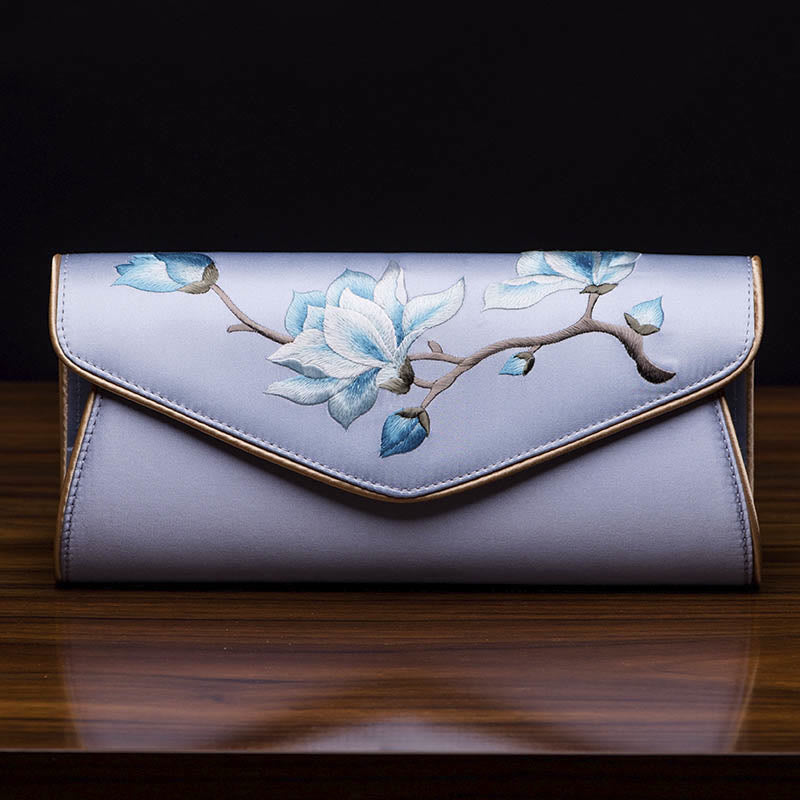 Nimara Ritual Magnolia Su Embroidery Wedding Shopping Purse Handbag Crossbody Bag