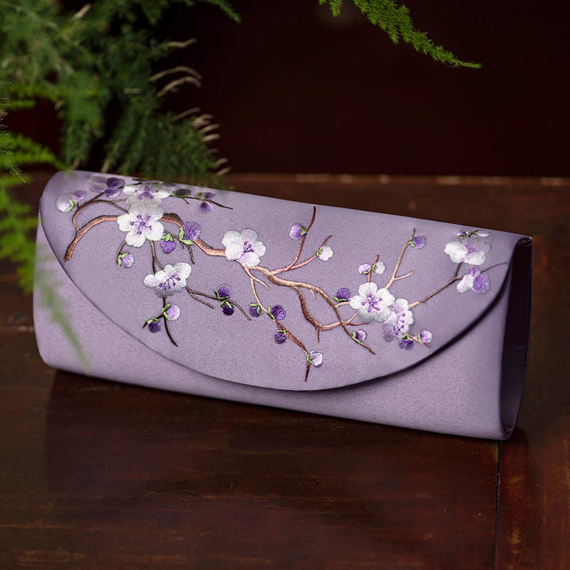 Nimara Ritual Plum Bossom Tulip Su Embroidery Wedding Shopping Purse Handbag Crossbody Bag