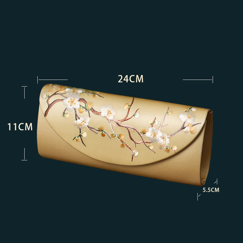 Nimara Ritual Plum Bossom Tulip Su Embroidery Wedding Shopping Purse Handbag Crossbody Bag