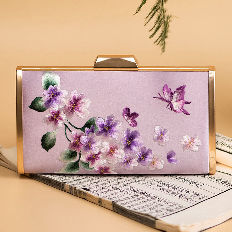 Nimara Ritual Carnation Peony Begonia Su Embroidery Wedding Shopping Purse Handbag Crossbody Bag