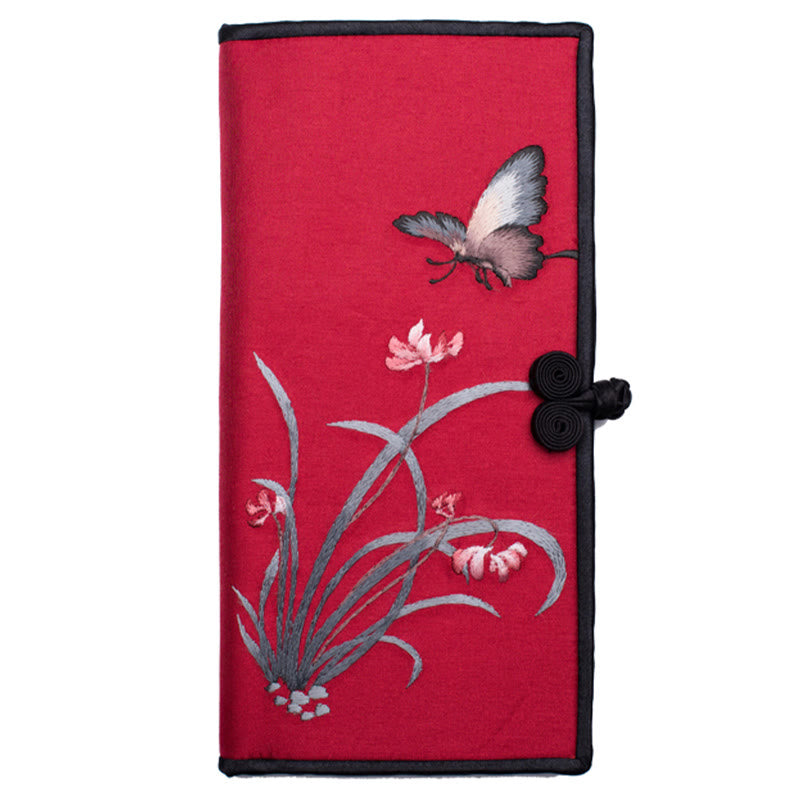 Nimara Ritual Butterfly Orchid Su Embroidery Journey Shopping Purse Handbag