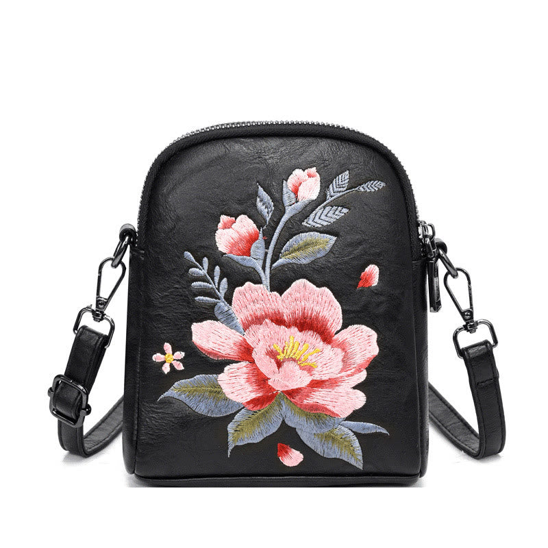 Nimara Ritual Lotus Su Embroidery Journey Shopping Purse Shoulder Bag Crossbody Bag