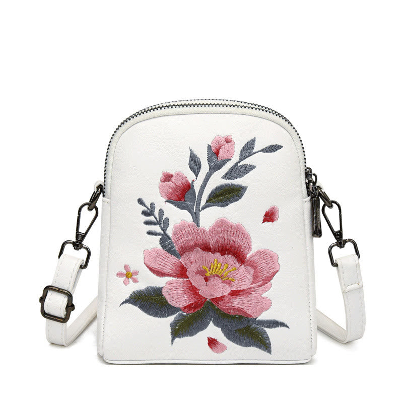 Nimara Ritual Lotus Su Embroidery Journey Shopping Purse Shoulder Bag Crossbody Bag