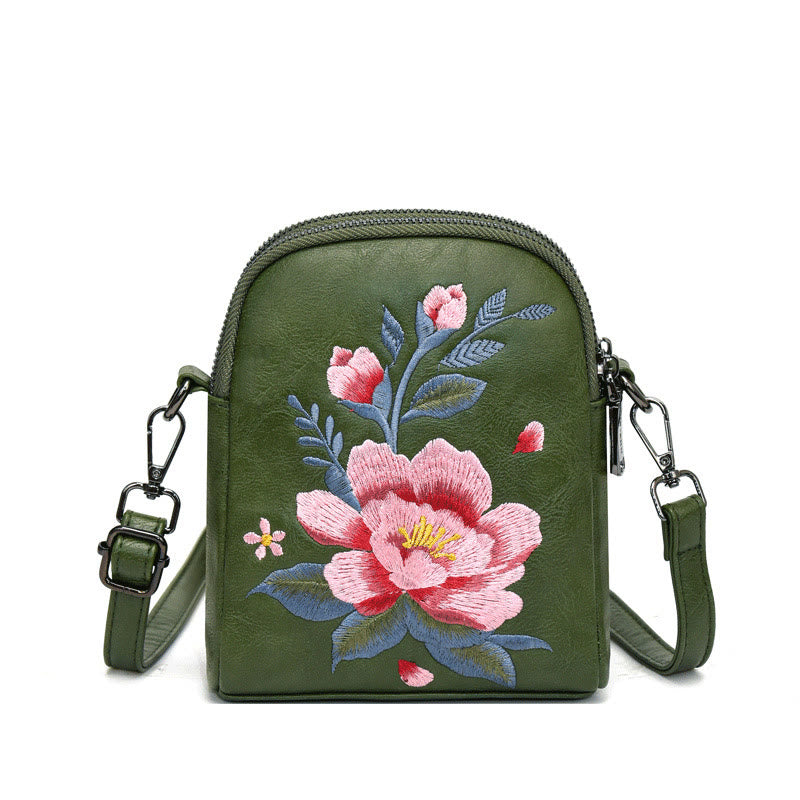 Nimara Ritual Lotus Su Embroidery Journey Shopping Purse Shoulder Bag Crossbody Bag